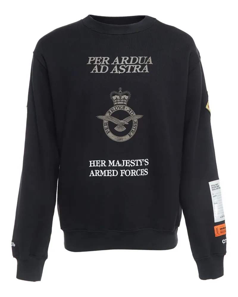 Heron Preston Pre-owned Sweatshirt mit Patch - Schwarz Schwarz