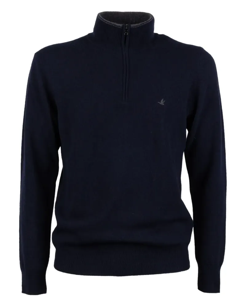 Brooksfield Pullover mit Reißverschluss - Blau Blau