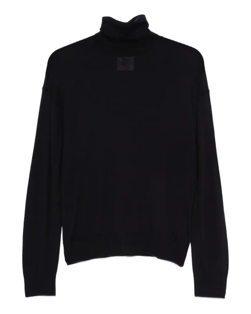 Semicouture roll-neck wool sweater - Schwarz Schwarz