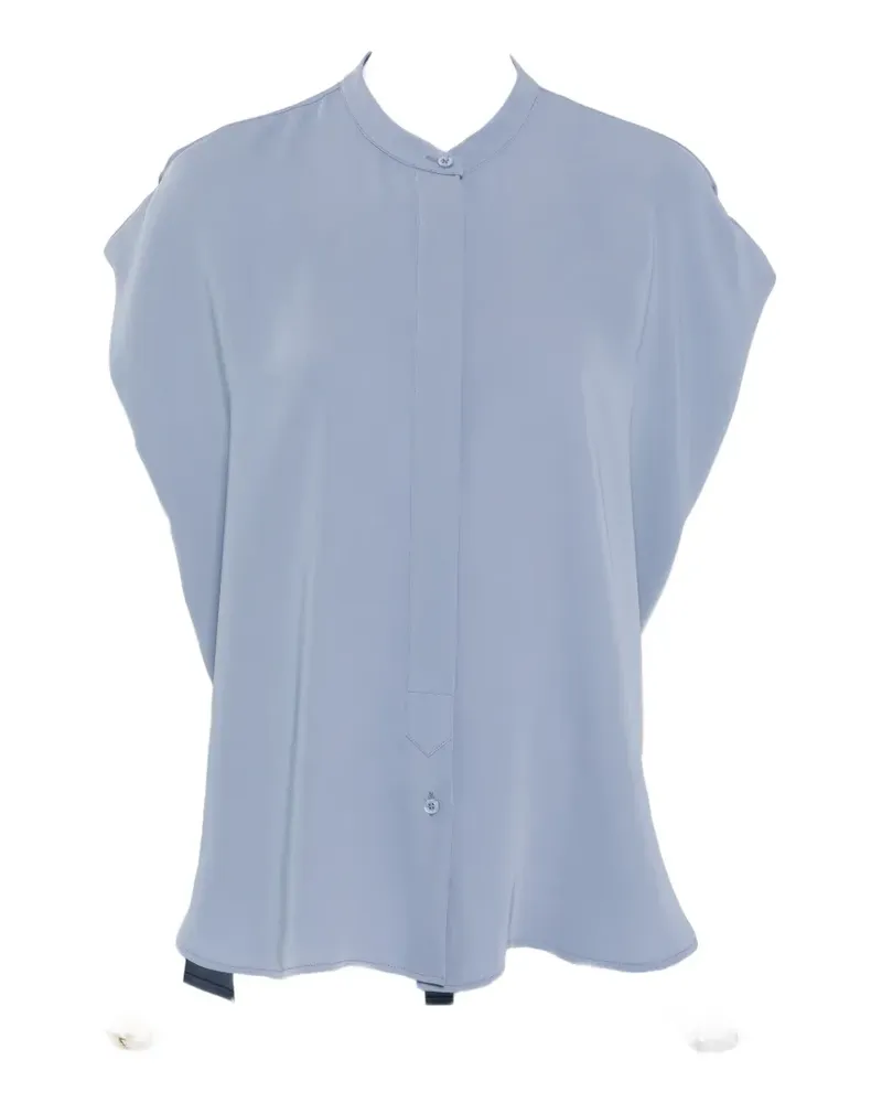 Herno band-collar sleeveless blouse - Blau Blau