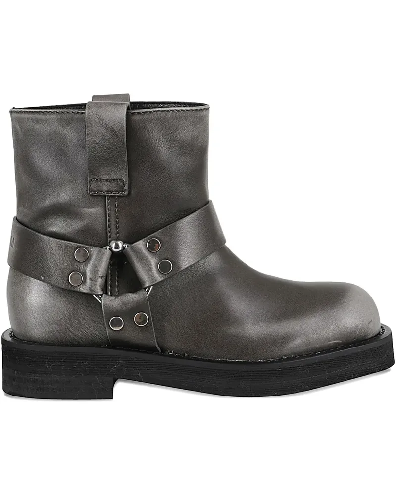 3JUIN Stiefel mit Logo-Prägung 35mm - Grau Grau