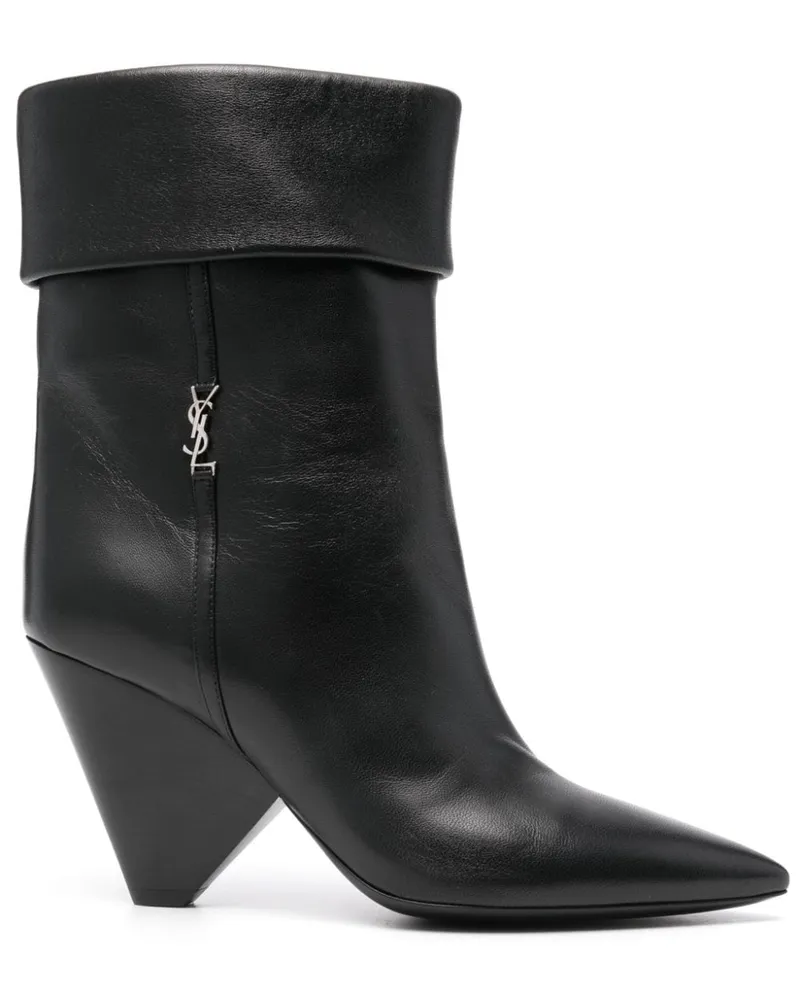 Saint Laurent Niki Stiefel 95mm - Schwarz Schwarz