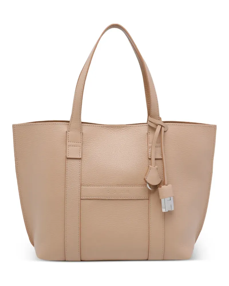 Hogan Kleine Script Schultertasche - Nude Nude