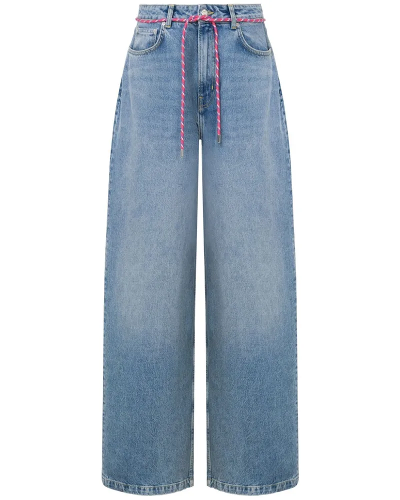 Moschino Jeans mit weitem Bein - Blau Blau