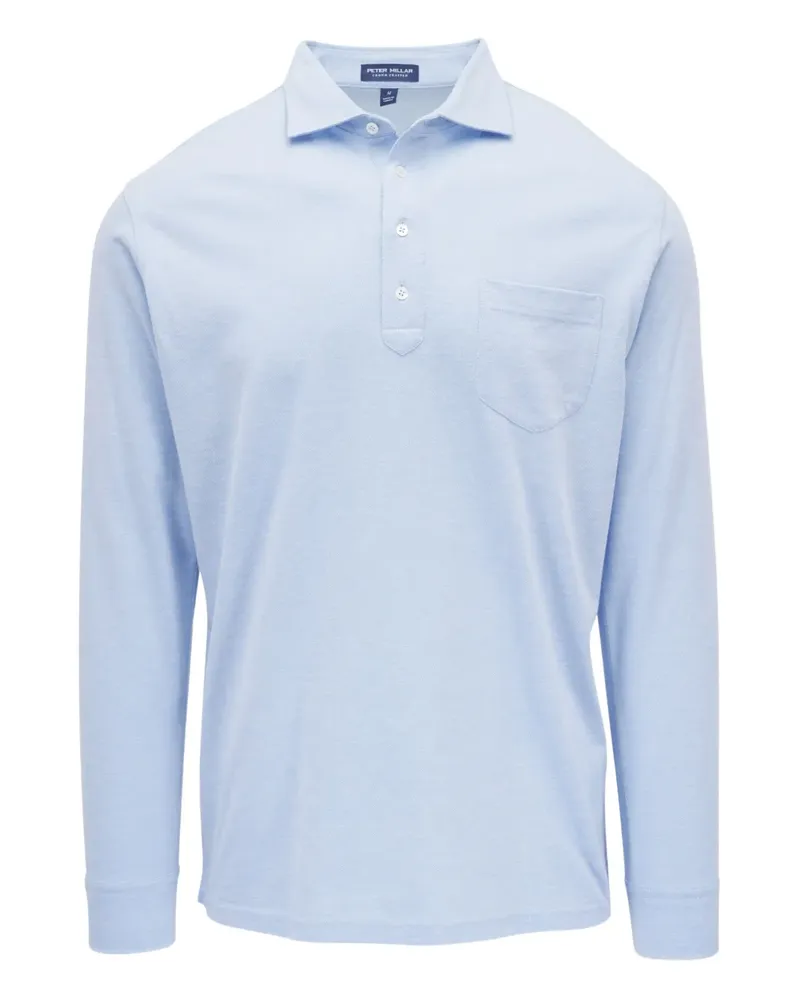 Peter Millar Poloshirt mit Brusttasche - Blau Blau