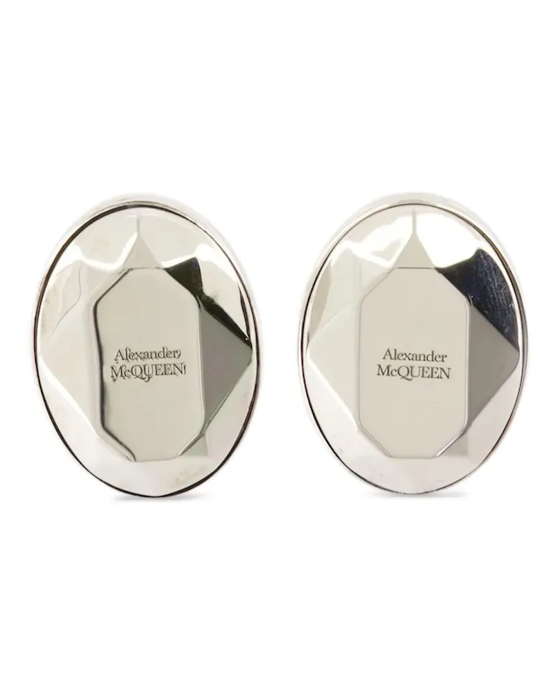 Alexander McQueen The Faceted Stone Ohrringe - Silber Silber