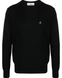 Vivienne Westwood Pullover mit Orb-Stickerei Schwarz