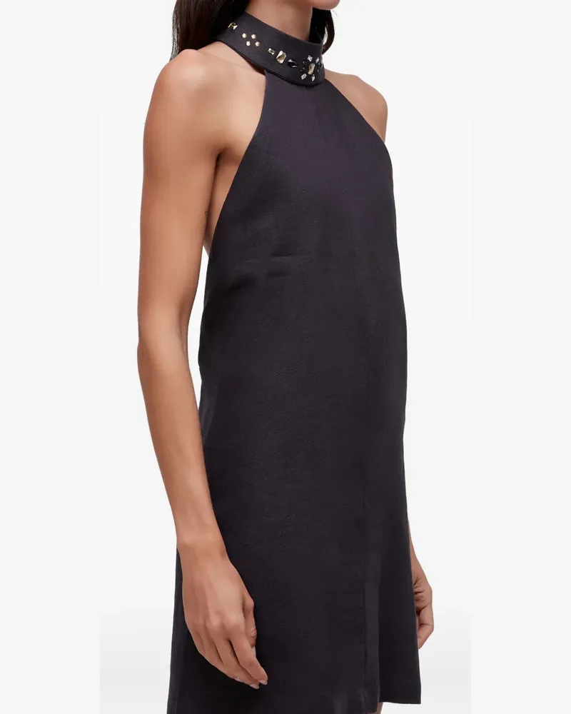 Osklen Verziertes Neckholder-Kleid - Schwarz Schwarz