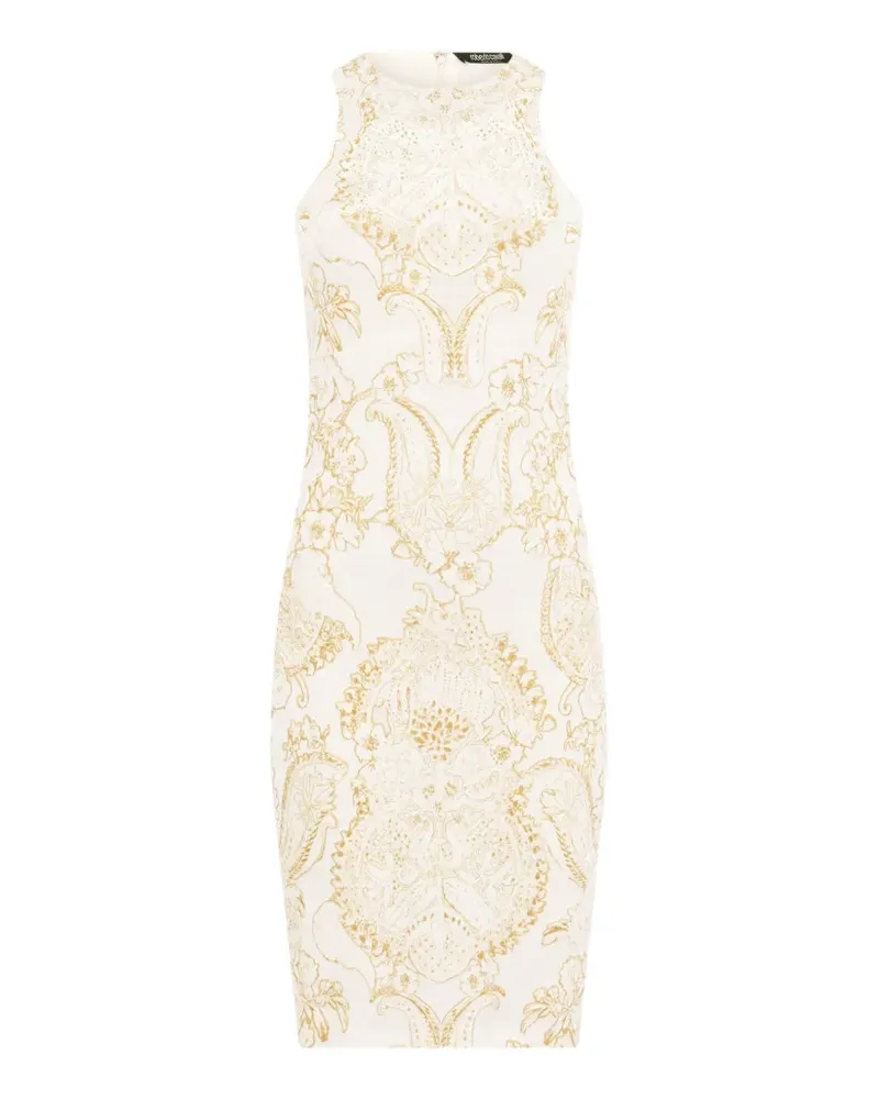 Roberto Cavalli Maxikleid mit Paisley-Print - Nude Nude