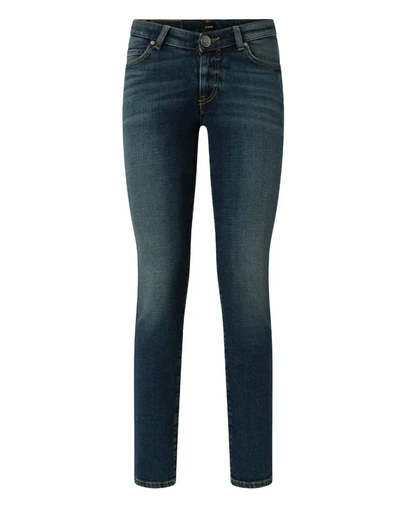 Pinko Jeans mit Logo-Stickerei - Blau Blau