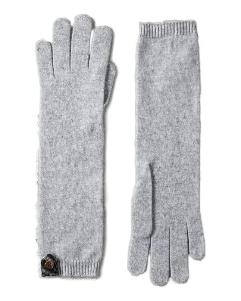 Brunello Cucinelli Opera cashmere gloves - Grau Grau