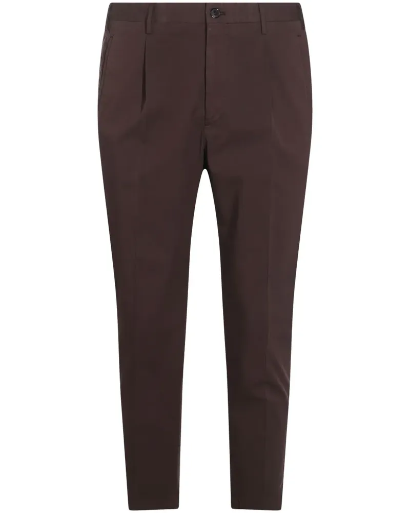 Incotex Plissierte Hose Braun