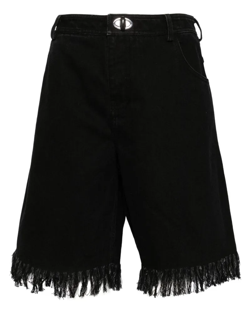Christopher Esber Jeans-Shorts im Deconstructed-Look - Schwarz Schwarz
