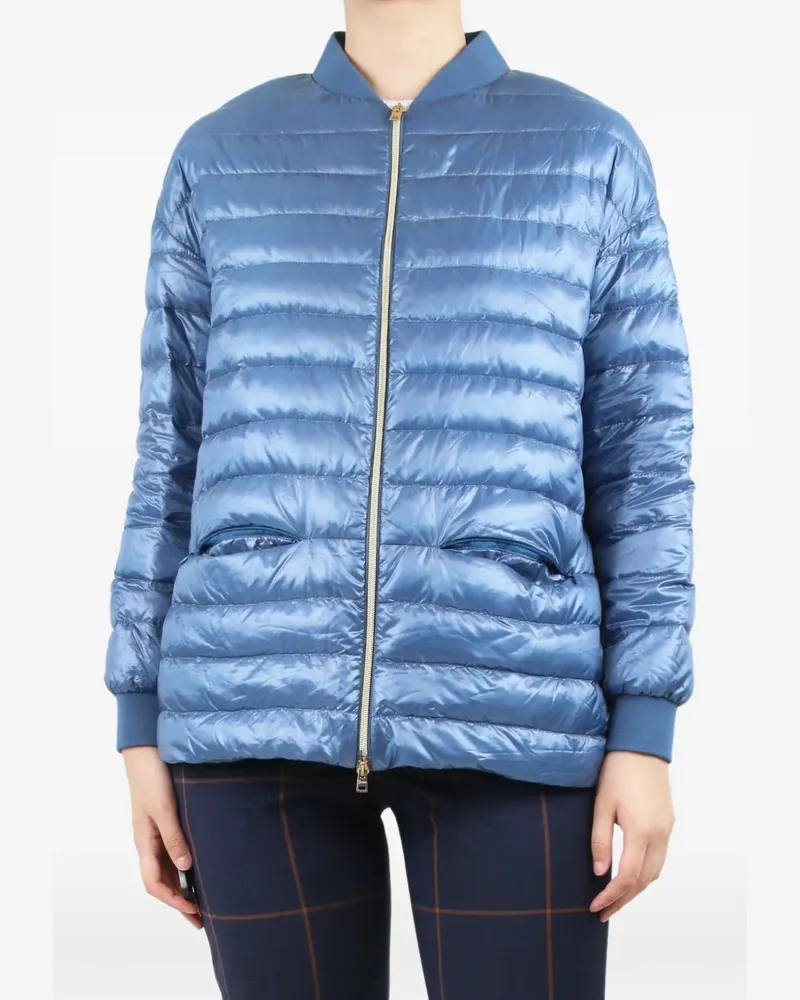 Herno Gesteppte Jacke mit doppeltem Reißverschluss - Blau Blau