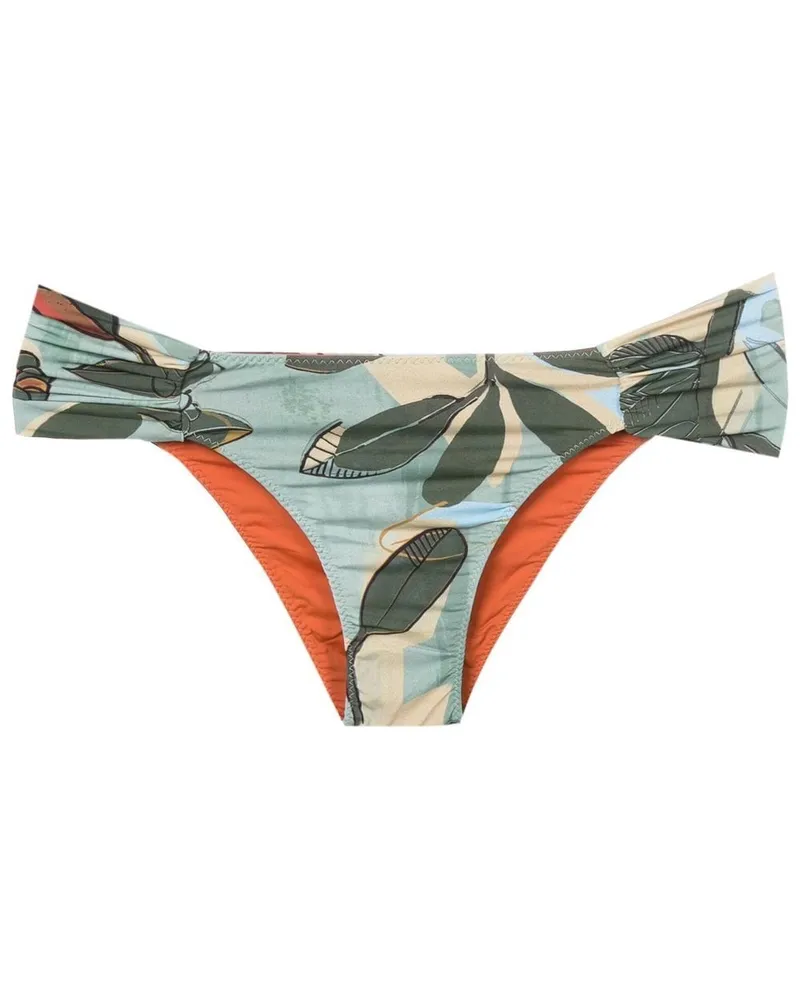 Clube Bossa Rio Bikinihöschen mit Blumen-Print - Grün Grün