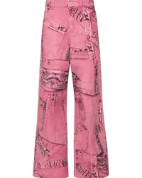 Blumarine Hose mit Cargo-Patch Rosa