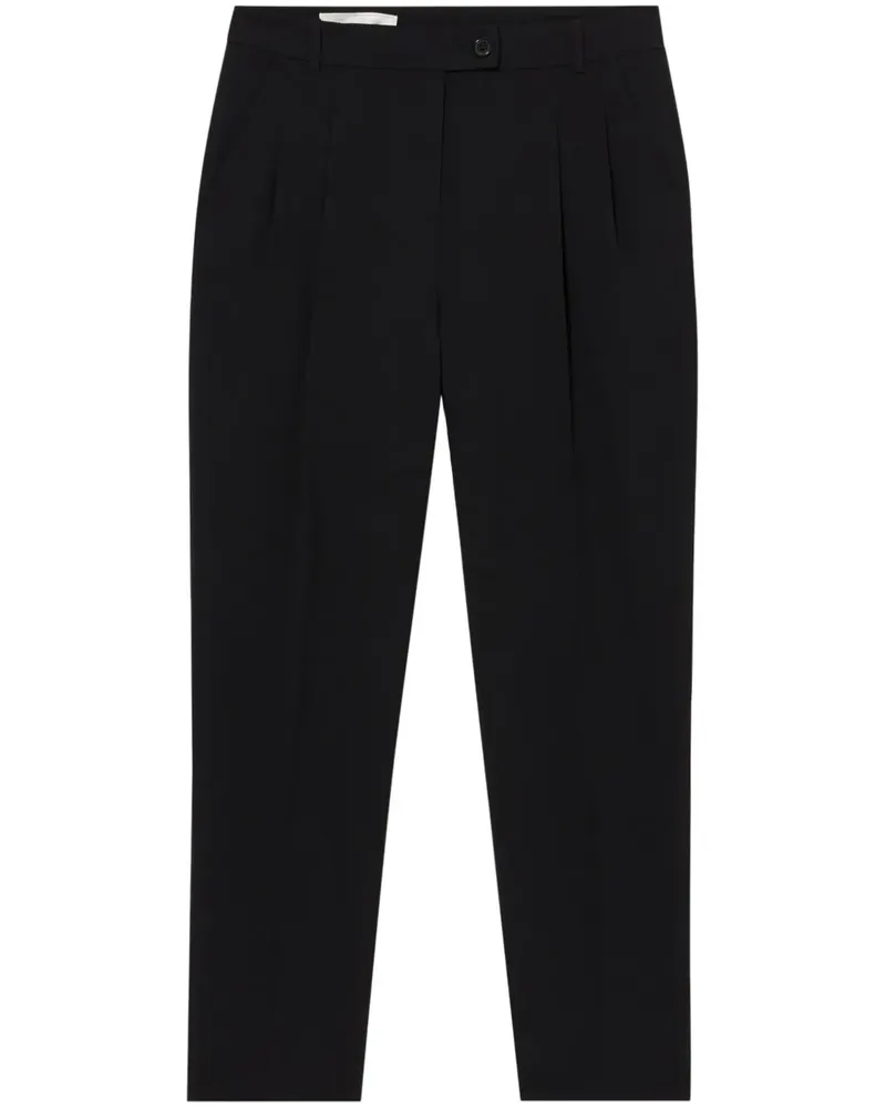 Brooks Brothers Gerade Cropped-Hose aus Twill - Schwarz Schwarz