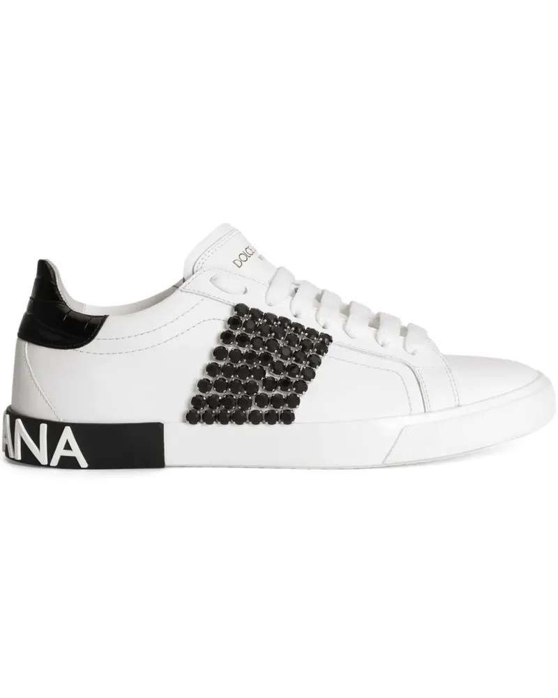 Dolce & Gabbana Sneakers mit Strassverzierung - Weiß Weiß