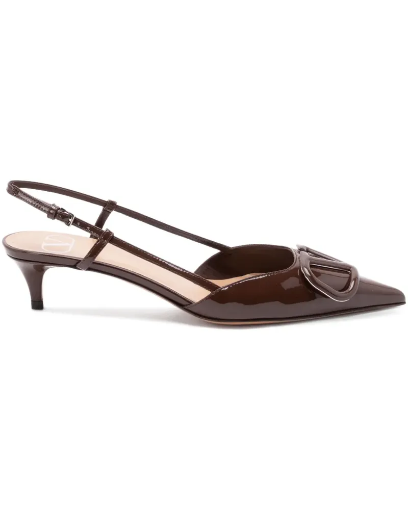 Valentino Garavani VLogo Pumps 40mm - Zwx bark brown Zwx
