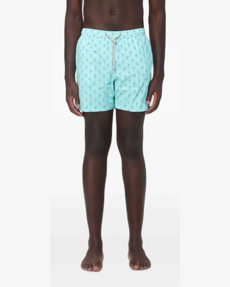 MC2 Saint Barth Badeshorts mit Quallen-Print - Blau Blau
