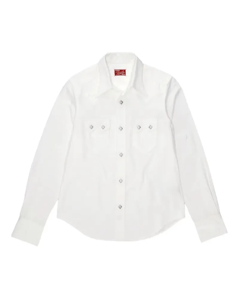 Fortela Hudson Texas Japan Oxford shirt - Weiß Weiß