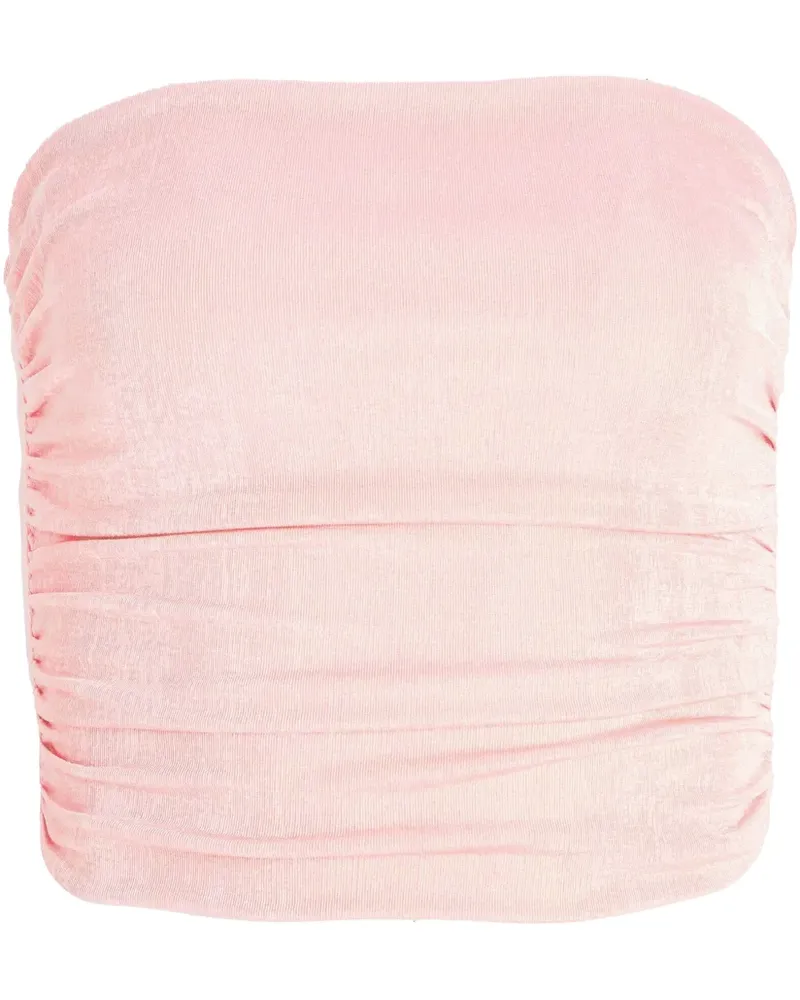SER.O.YA Schulterfreies Penny Top - Rosa Rosa