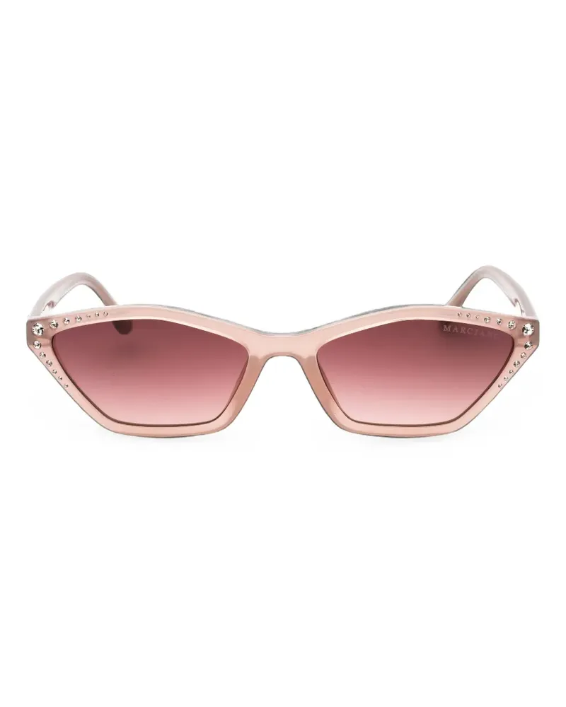 MARCIANO Los Angeles Cat-Eye-Sonnenbrille mit Kristallen - Nude Nude