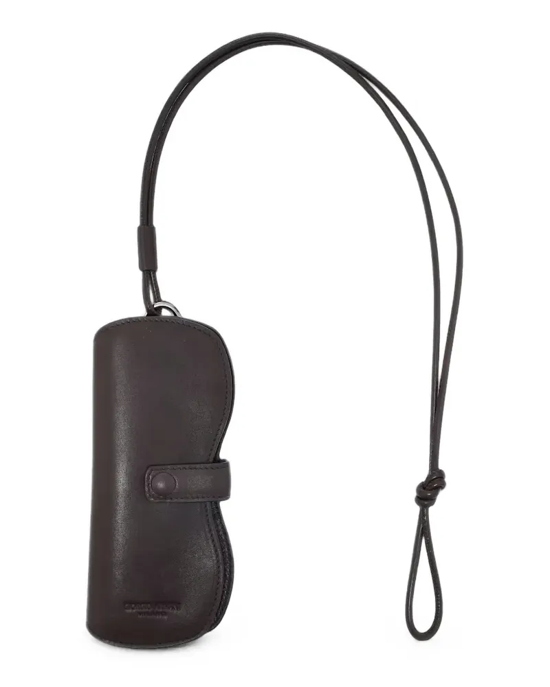Giorgio Armani Brillenetui mit Nackenriemen - Braun Braun