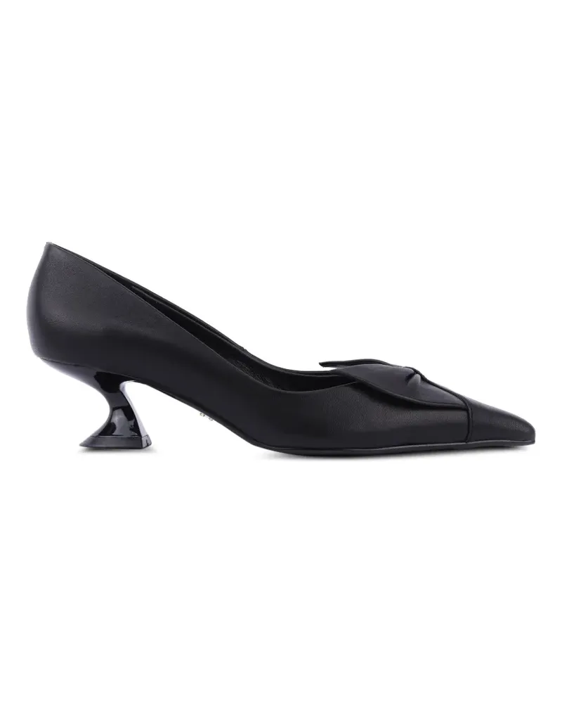 Lola Cruz Manuela Pumps mit Schleife - Schwarz Schwarz