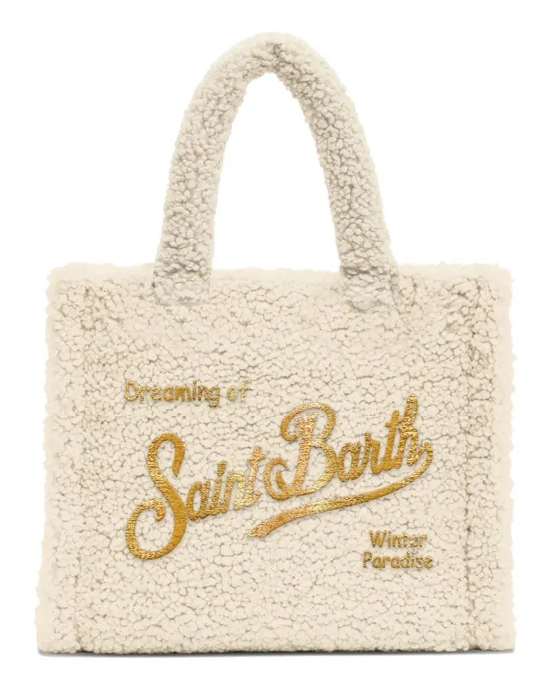 MC2 Saint Barth Vanity faux-fur tote bag - Nude Nude