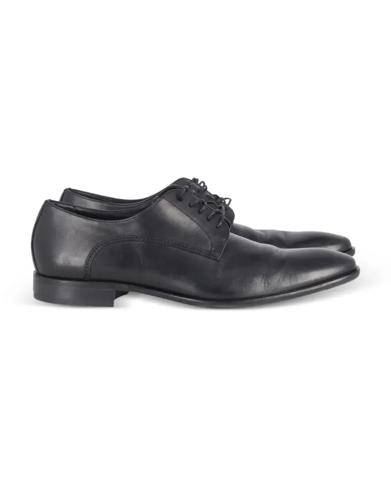 HUGO BOSS leather lace-up derby shoes - Schwarz Schwarz