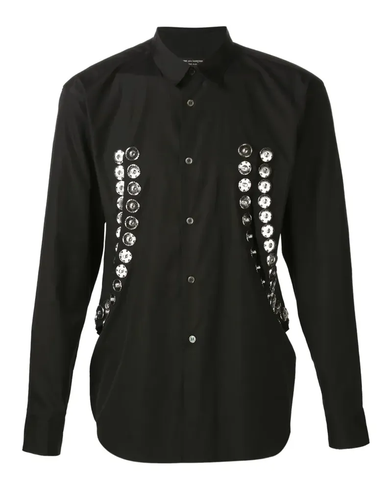 Comme des Garçons Hemd mit dekorativen Knöpfen - Schwarz Schwarz