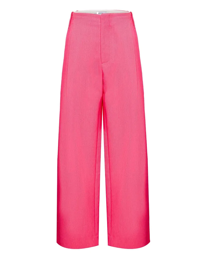 Mira Mikati Gerade High-Waist-Hose - Rosa Rosa