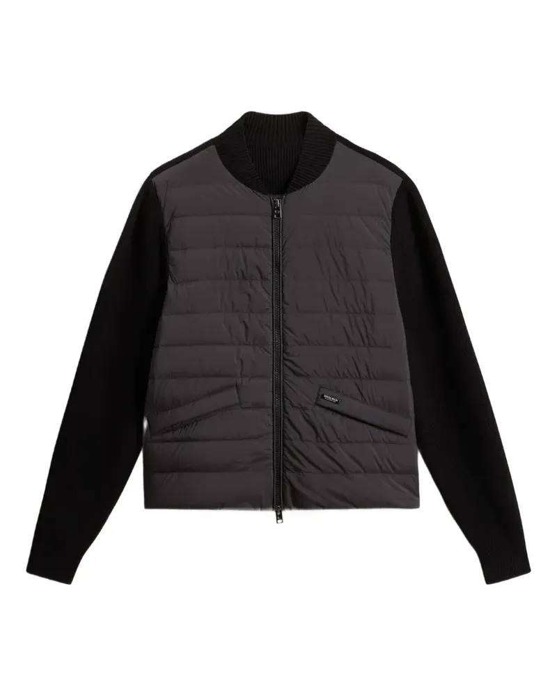 Woolrich Gesteppte Hybrid Bomberjacke - Schwarz Schwarz