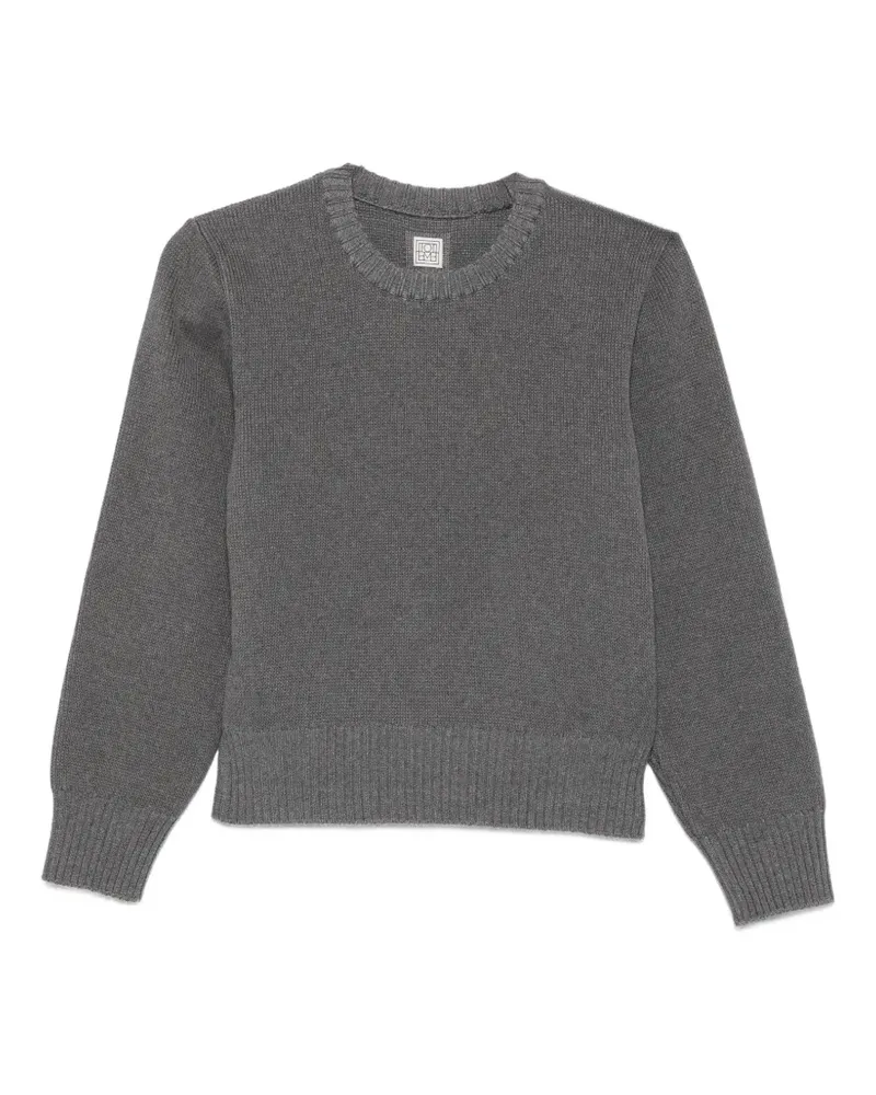 Totême Gerippter Strickpullover - Grau Grau
