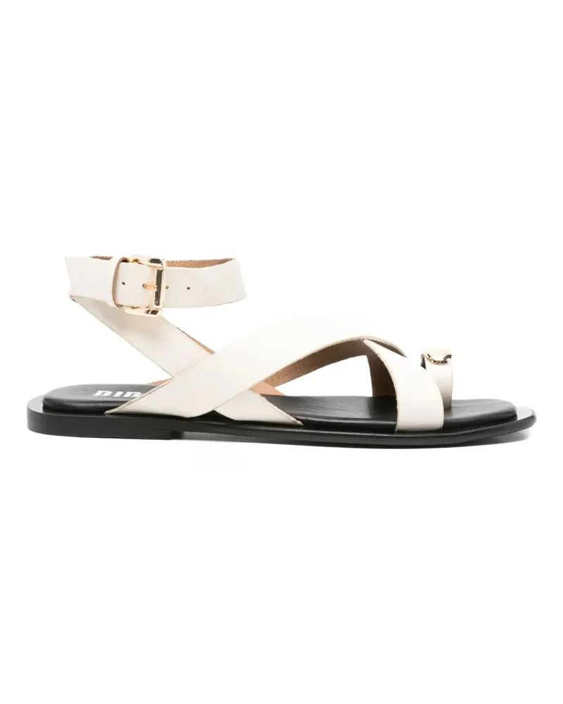 Bibi Lou Vaz flat buckle strap sandals - Weiß Weiß