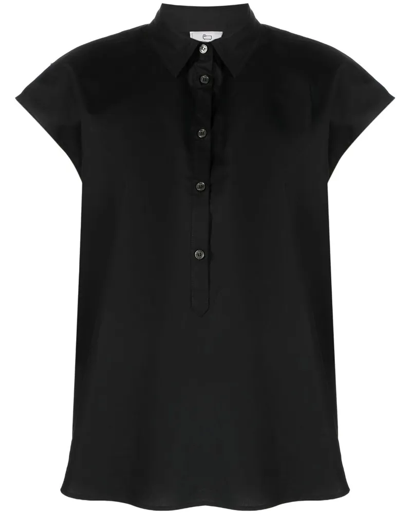 Woolrich Hemd mit angeschnittenen Ärmeln - Schwarz Schwarz