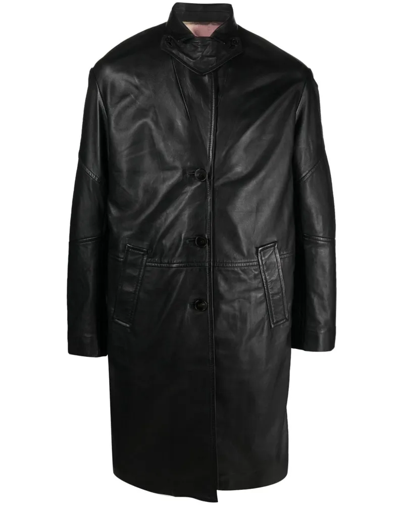 Zadig & Voltaire Macari Ledermantel - Schwarz Schwarz