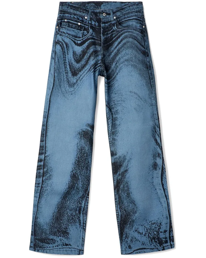 Camper Jeans mit weitem Bein - Blau Blau
