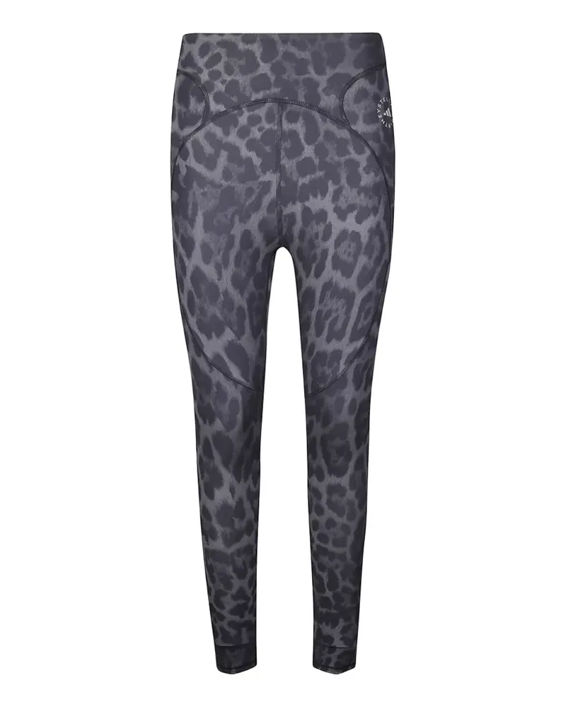 adidas Leggings mit Leopardenprint - Grau Grau