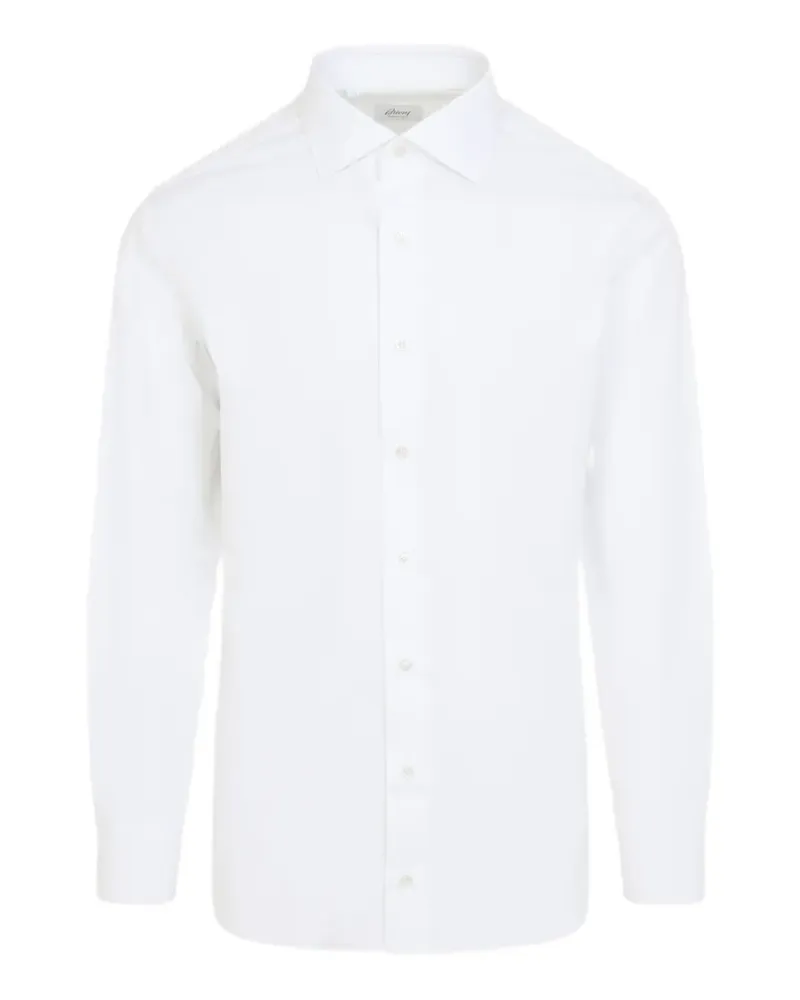 Brioni Langärmeliges Hemd - Weiß Weiß