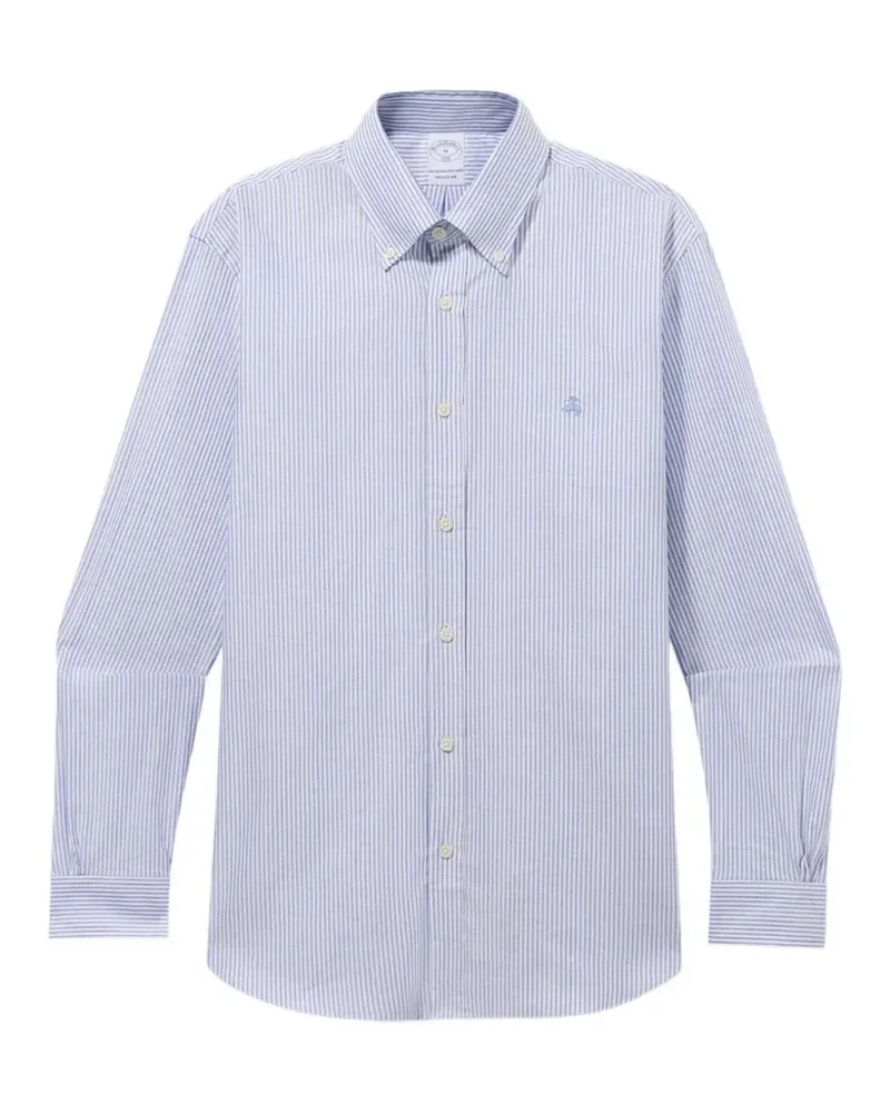 Brooks Brothers striped Oxford shirt - Weiß Weiß
