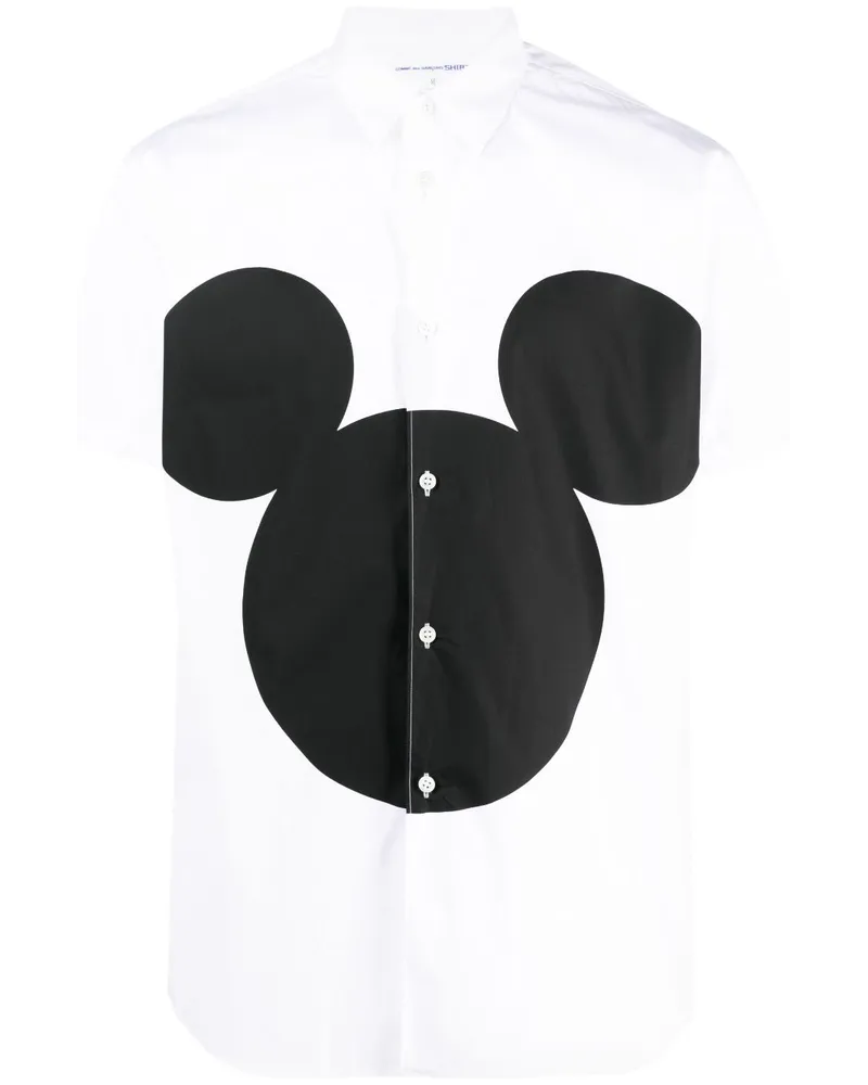 Comme des Garçons Hemd mit grafischem Print - Weiß Weiß