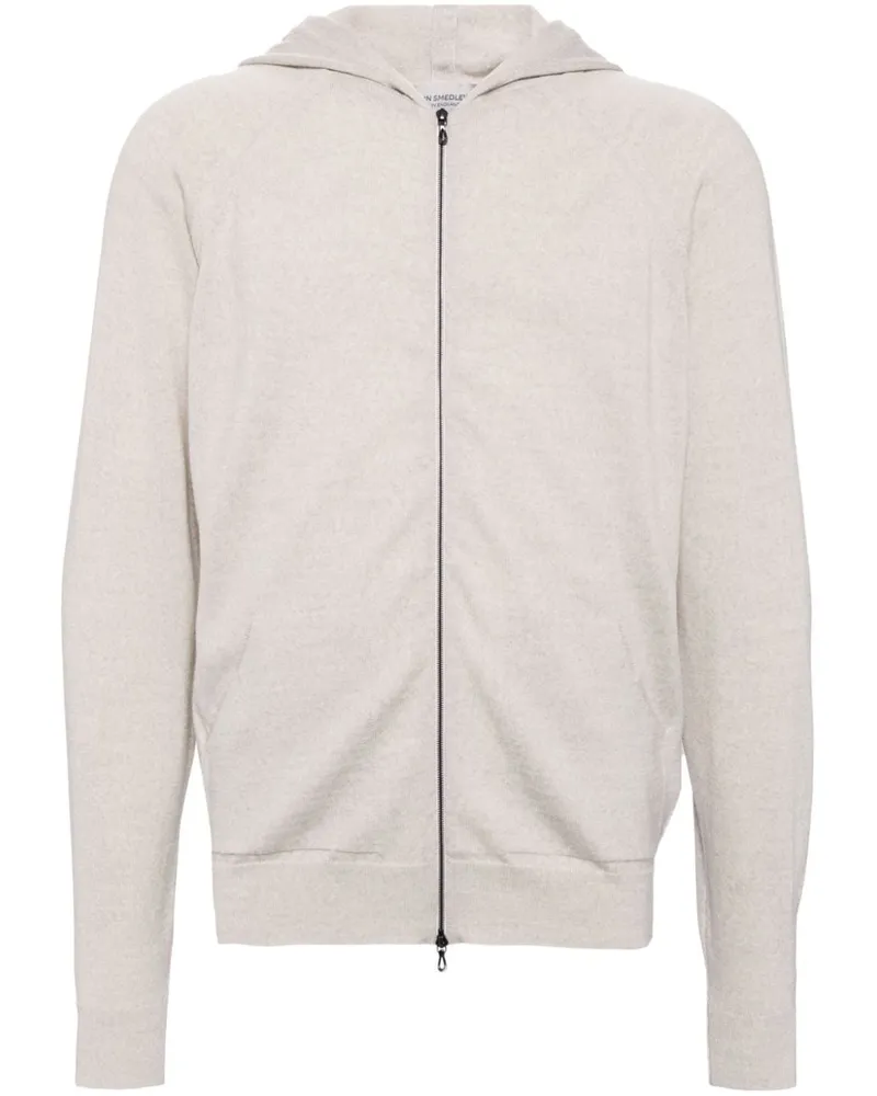 John Smedley Kapuzenjacke aus Merinowolle - Nude Nude