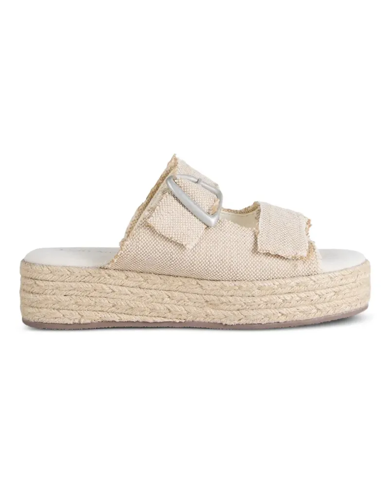 EMU Ayers frayed buckle-fastening sandals - Nude Nude