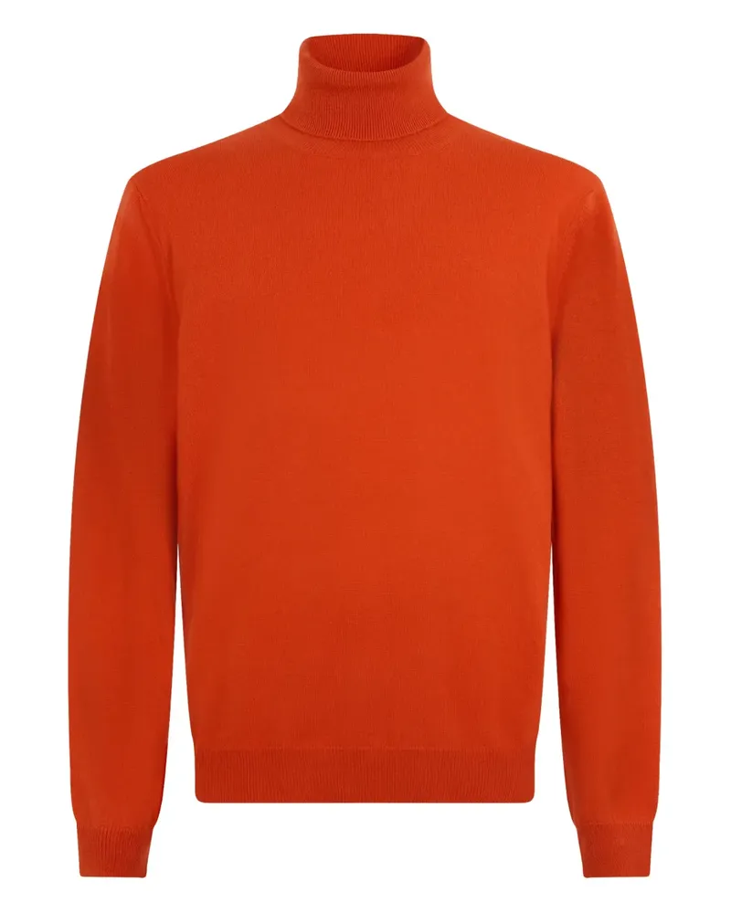 Malo turtleneck long-sleeve sweater - Orange Orange