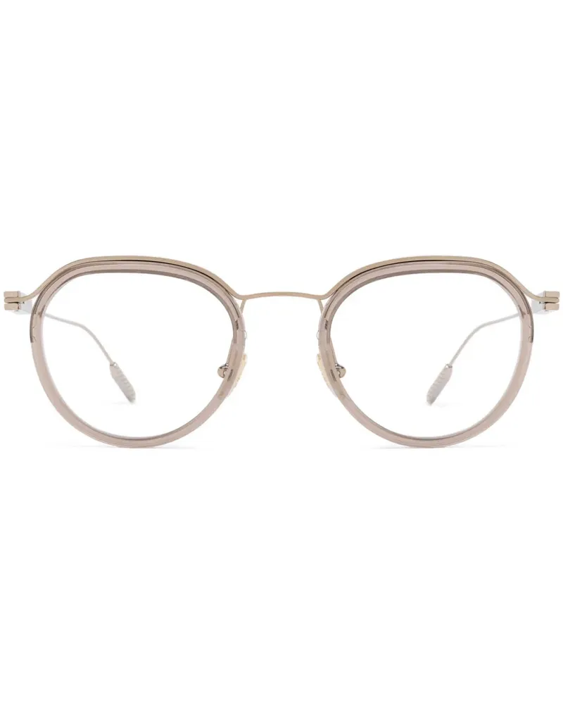 Ermenegildo Zegna Brille mit rundem Gestell - Nude Nude
