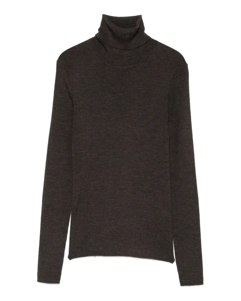 P.A.R.O.S.H. P.A.R.O H. Gestrickter Pullover mit Rollkragen - Braun Braun