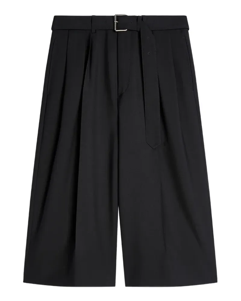 Dries van Noten belted wool shorts - Schwarz Schwarz
