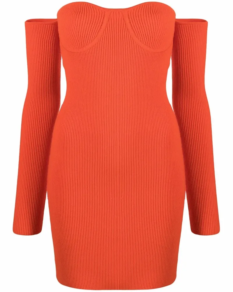 Helmut Lang Konturieres Minikleid - Rot Rot